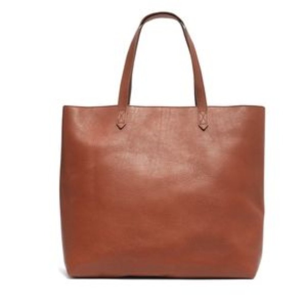 Madewell Zip-Top Transport Leather Tote